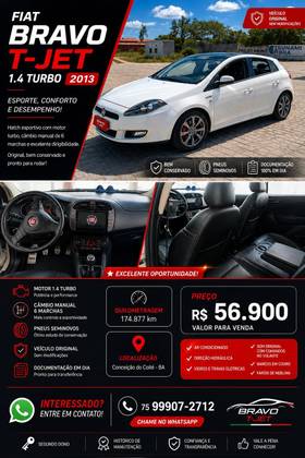 FIAT BRAVO 1.4 16V T-JET GASOLINA 4P MANUAL